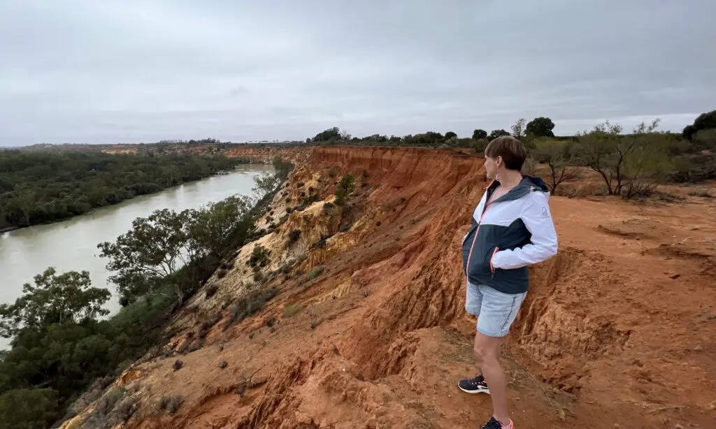 Red Cliffs at Headings Cliff Lookout on the Murray River Mildura