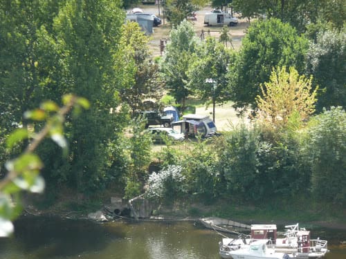 Chinon Campsite View from the Châteaux