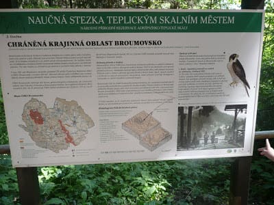 Teplice nad Metuji Tourist information sign