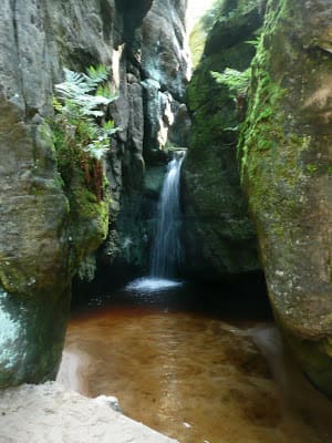 Teplice nad Metuji Waterfall in Rock Cannons