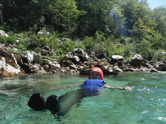 Cruising down the Soca, Bovec