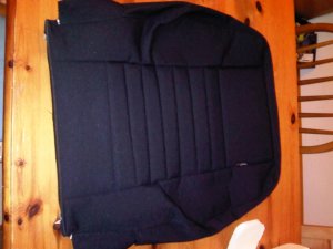 black Exmoor trim defender seat cover - outside