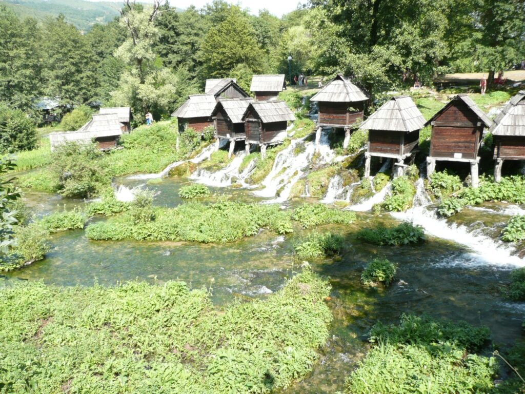Watermills at Plivsko jezero Jajce