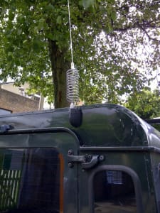 Original Antenna location on Defender 110