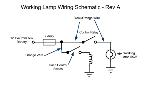 REV A - Working Light Schematic