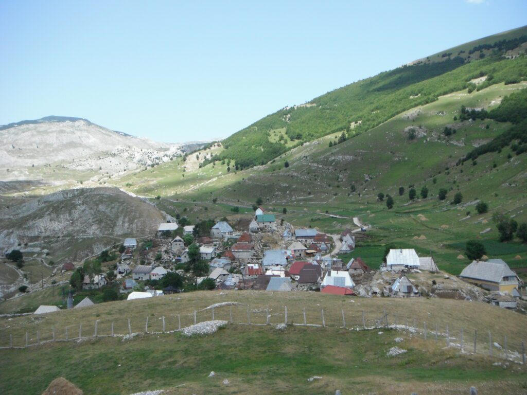 View of Lukomir Village