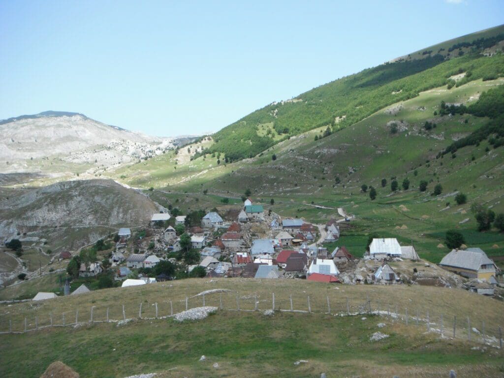 View of Lukomir Village