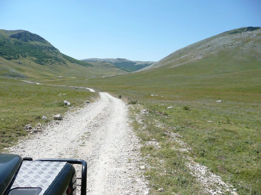 Following the mountain tracks