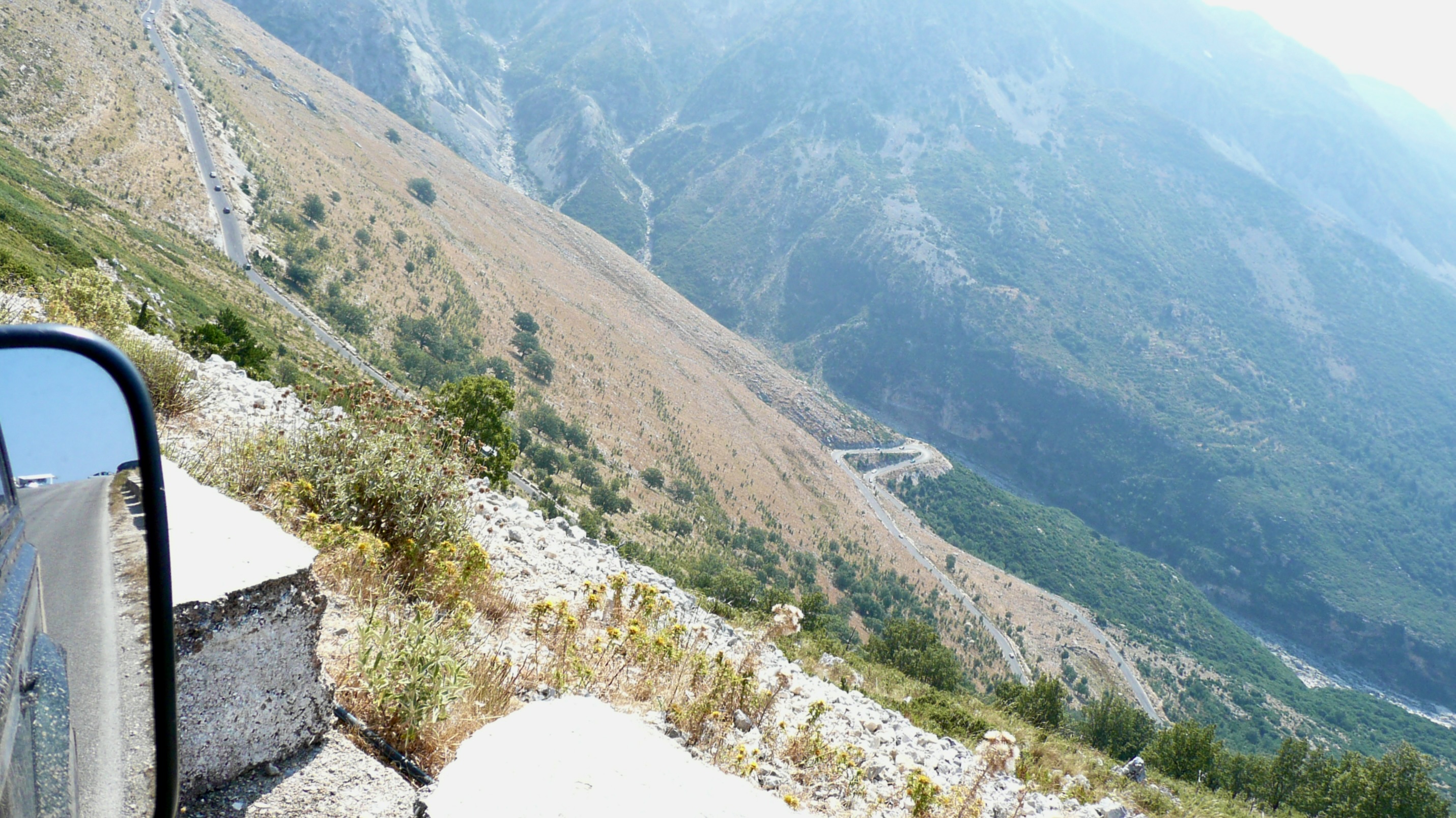 Steep roads in Albania