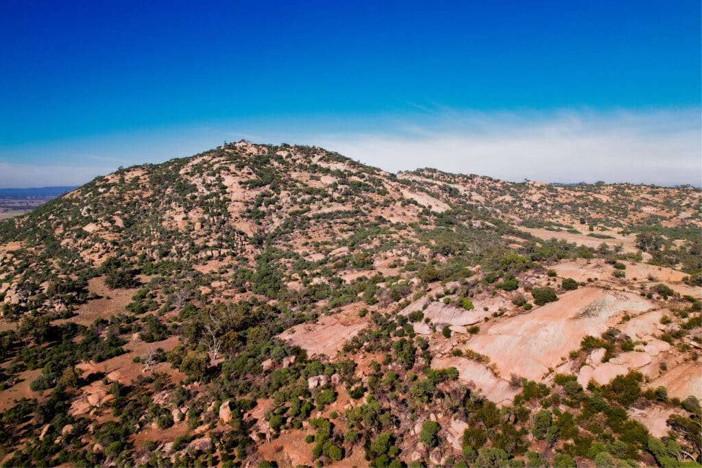 Mount Korong from the Fire Management Track