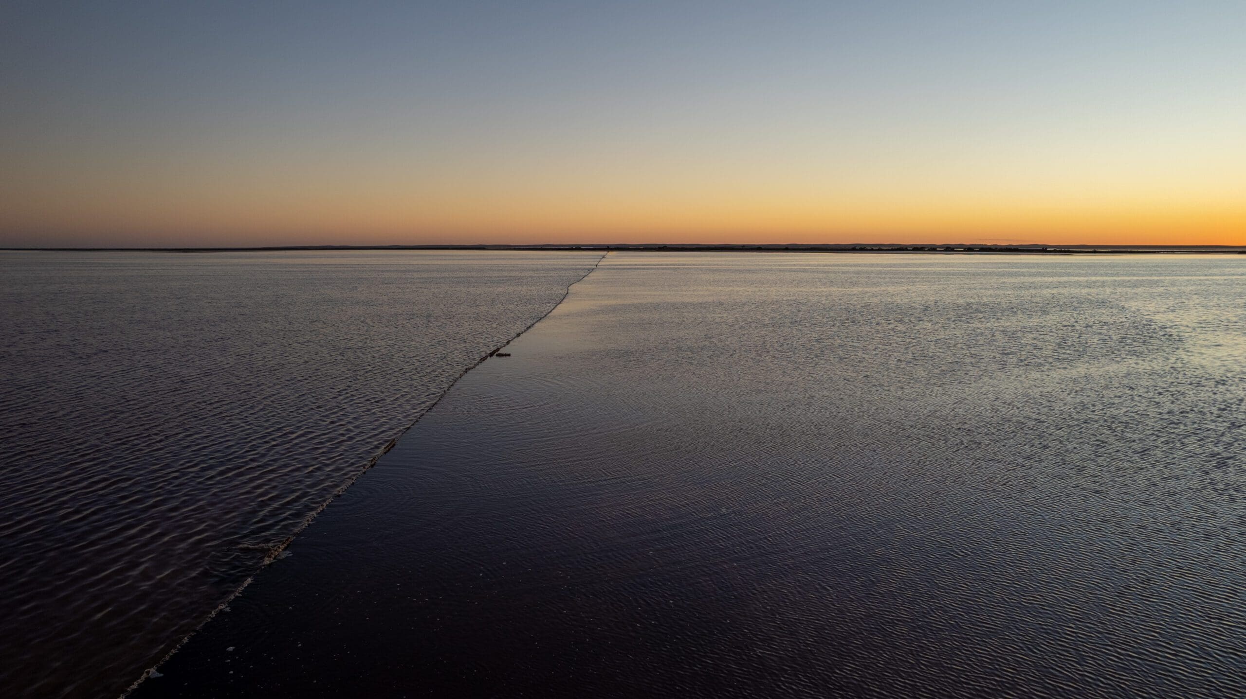 Sunrise Drone Photos at Pink Lake Tyrell