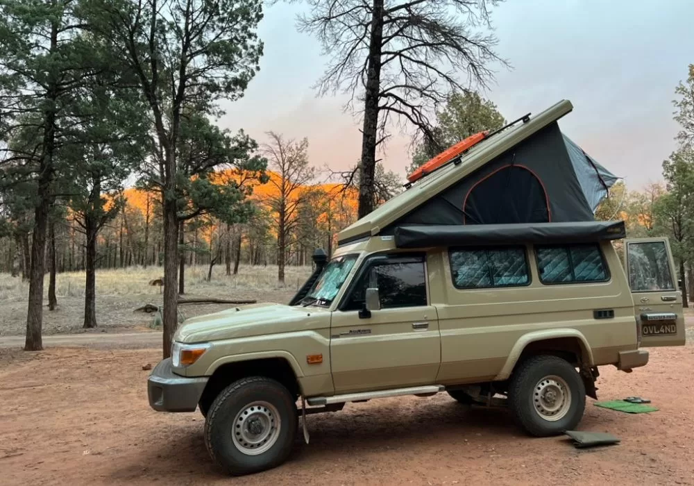 Wilpena Pound Resort Camp Site Troopy Camper Setup