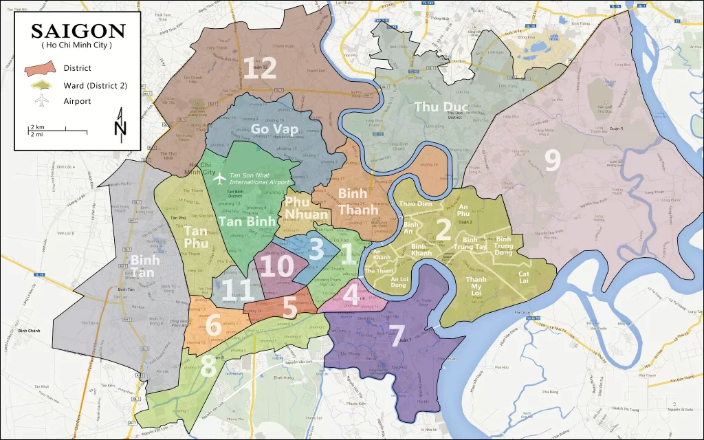 Ho Chi Minh City Districts