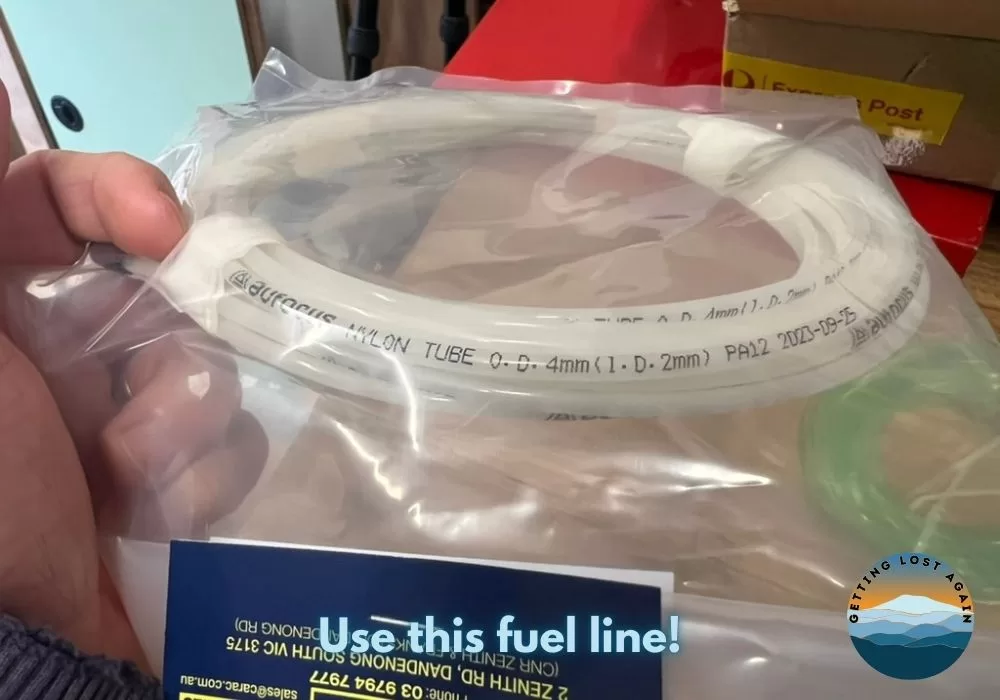 Correct Fuel Line to use with Diesel Heater