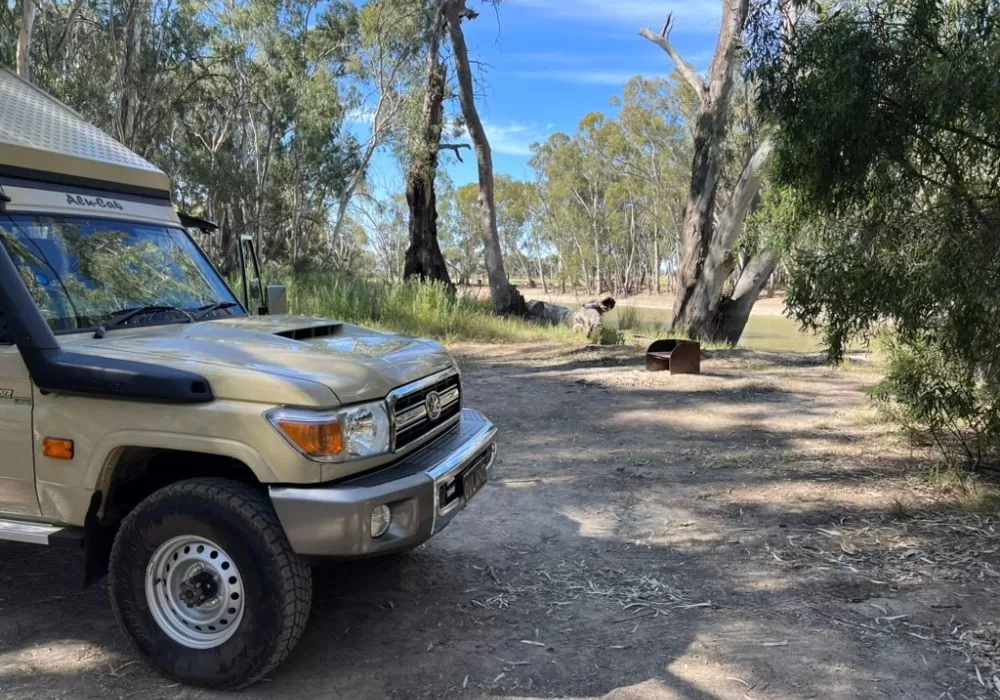 Mamanga campground on the Murrumbidgee River Balranald