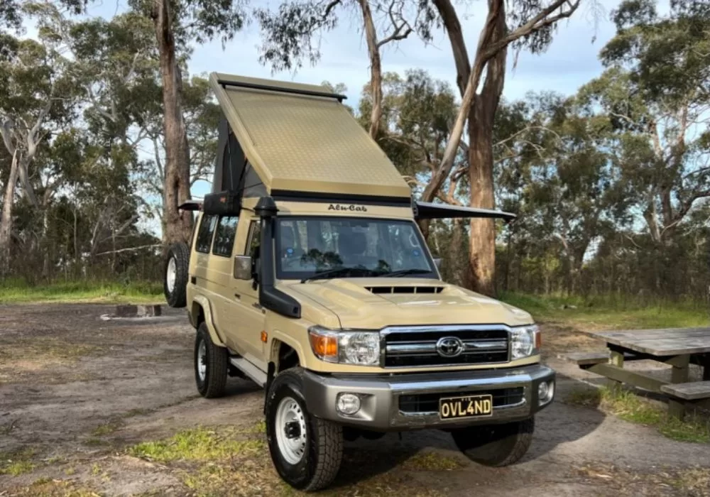 78-Series LandCruiser Troopy at Leanganook Free Camping