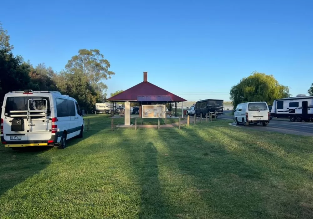 Willow Park Local Information and Rotunda at Campground