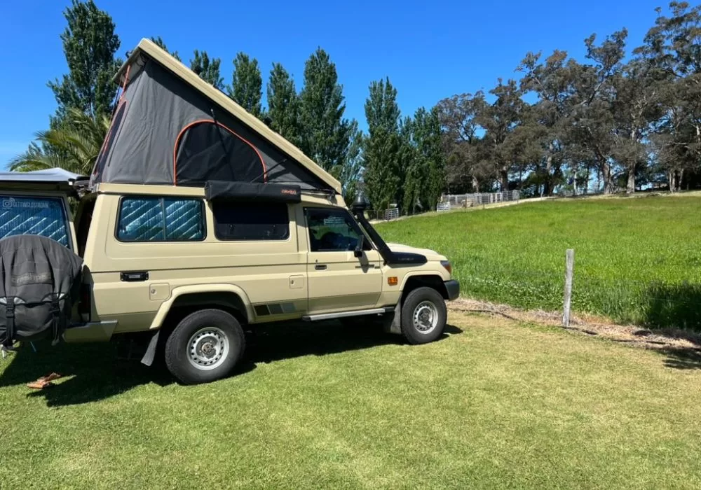 78-Series at Tostaree Gippsland camping at farm